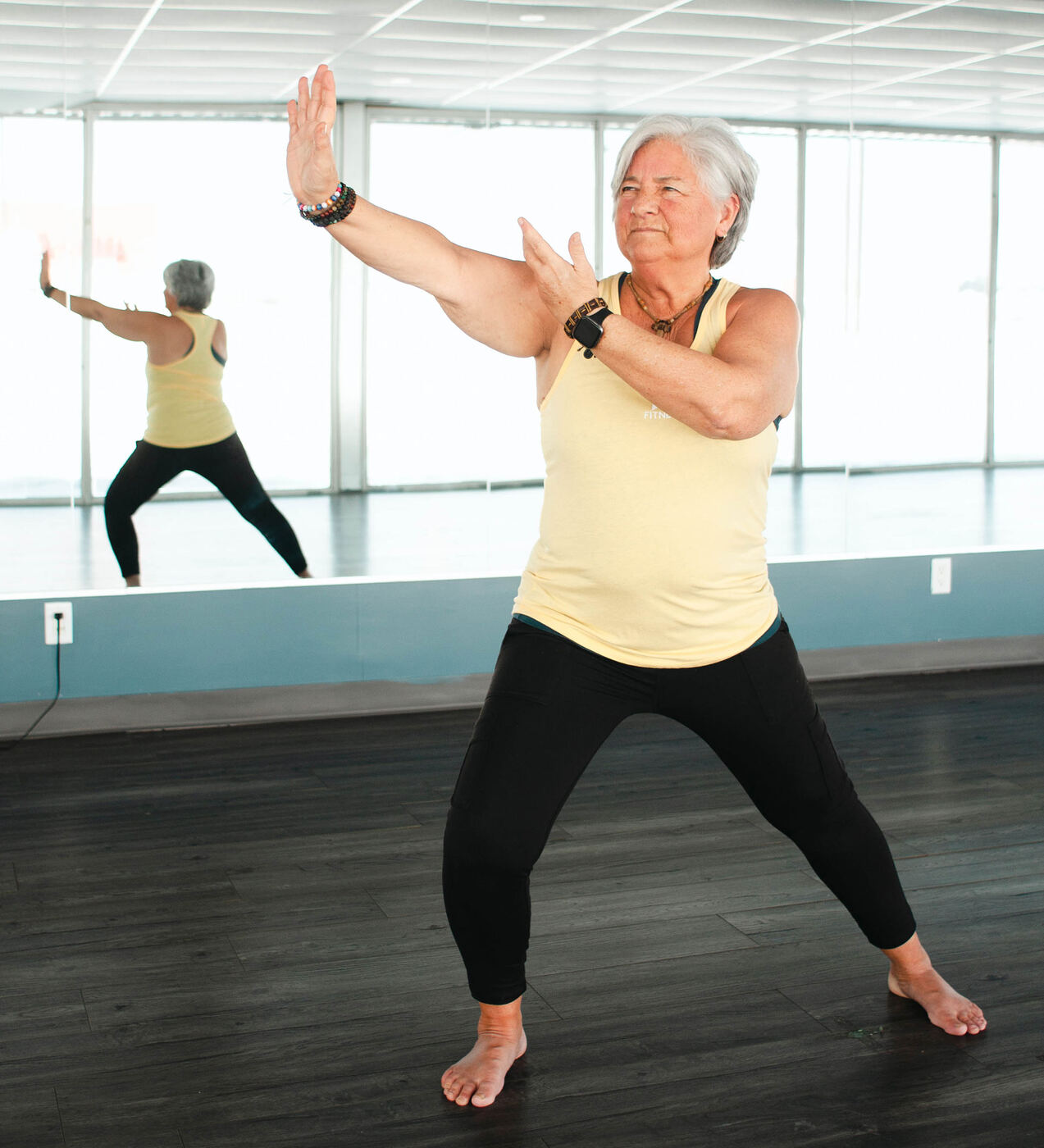 Tai Chi class at TrainerGames in Shelburne